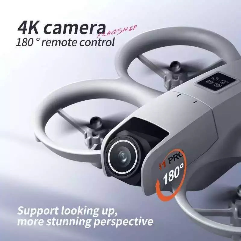 Drone with HD Camera for Adults, 360° Rolling Intelligent Obstacle Avoidance One-Key Takeoff/Landing, Headless Mode 2 Batteries Remote Control Drone Portable Mini Aircraft Gifts